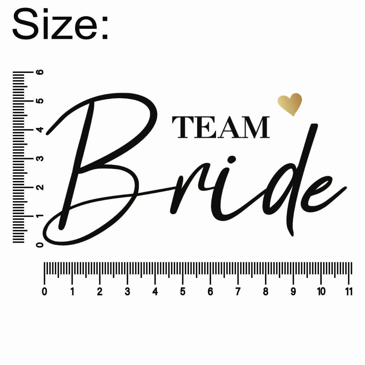 Bügelbild: Team Bride (JGA) inkl. Anleitung