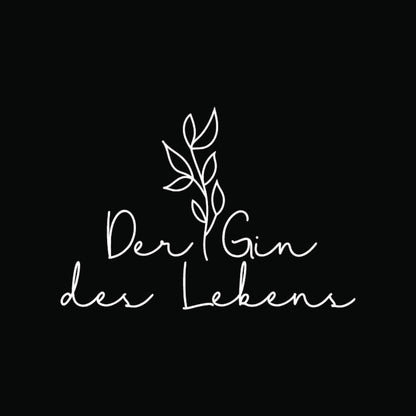 2x Bügelbild: Der Gin des Lebens inkl. Anleitung