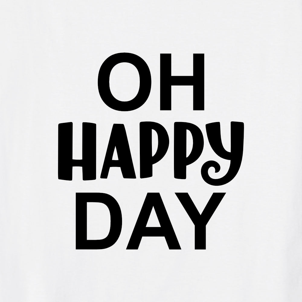 2x Bügelbild: Oh Happy Day inkl. Anleitung