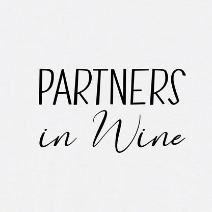 2x Bügelbild: Partners in Wine inkl. Anleitung