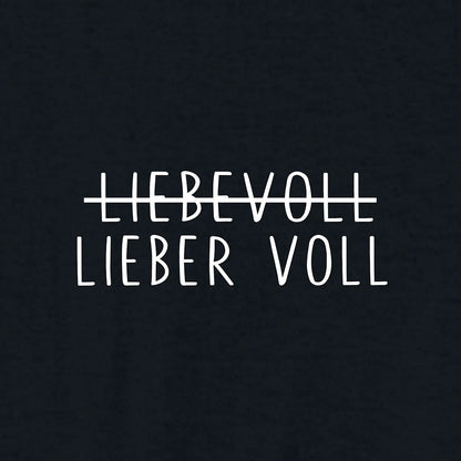 2x Bügelbild: Lieber voll als liebevoll inkl. Anleitung